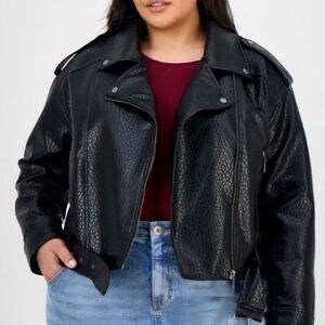 NWT Women's Black Leather Jacket